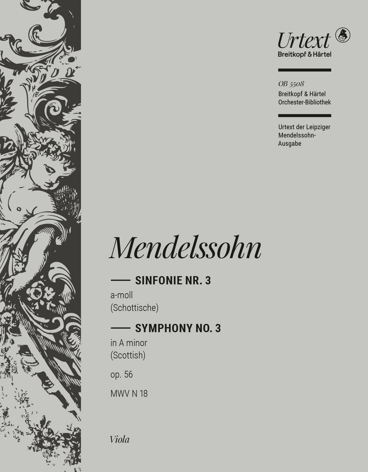 Front Cover Image Sinfonie Nr. 3 a-moll op. 56 MWV N 18 "Schottische (Scottish) Sinfonie"