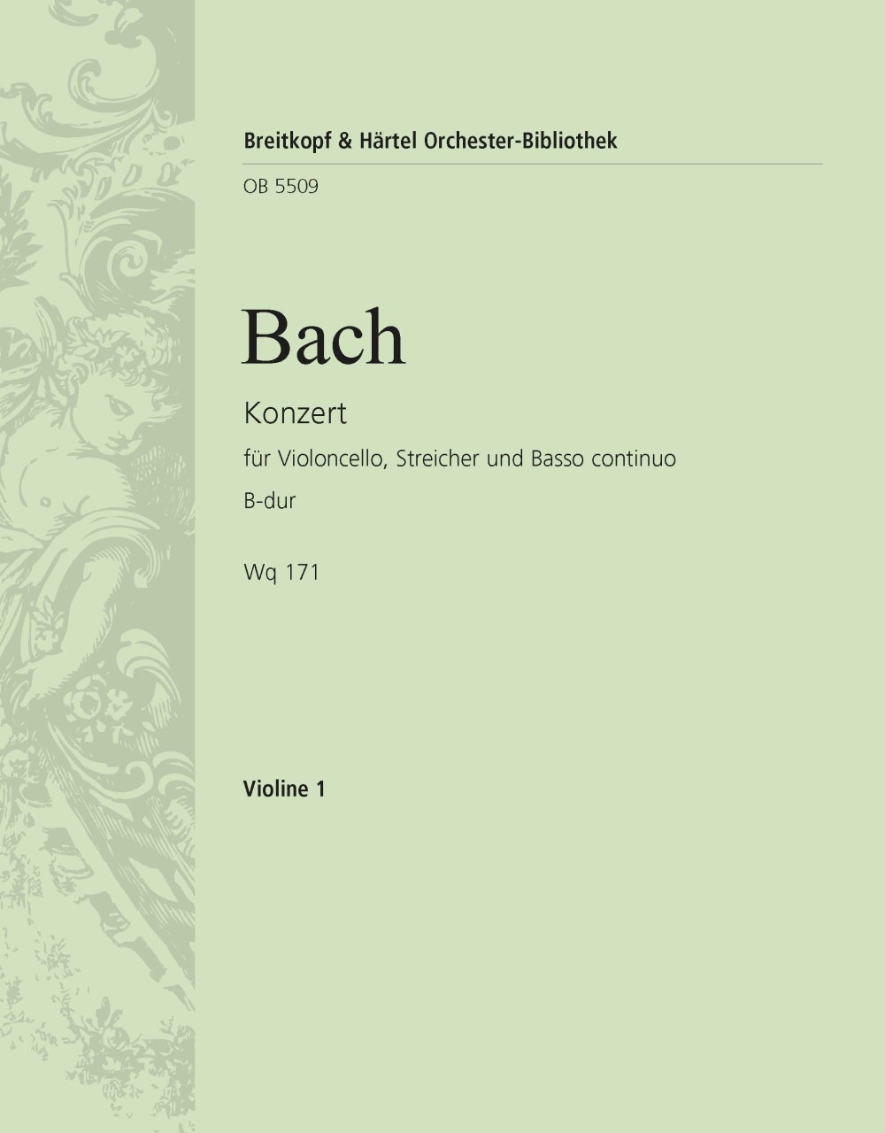 Front Cover Image Konzert für Violoncello und Orchester B-Dur Wq 171