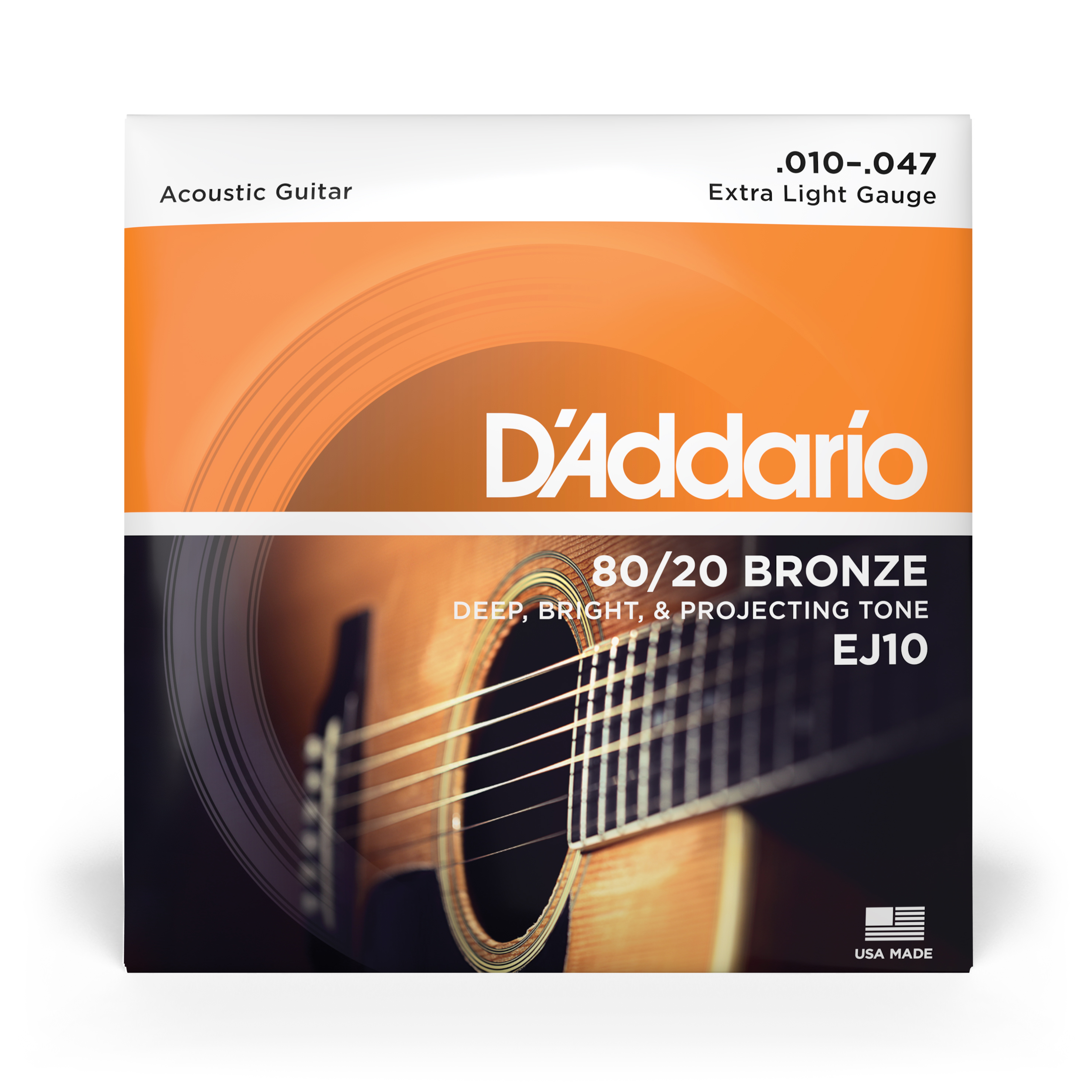 Other Cover Image D'Addario EJ10 Saiten für Akustikgitarre, Bronze, Extra Light, 10-47