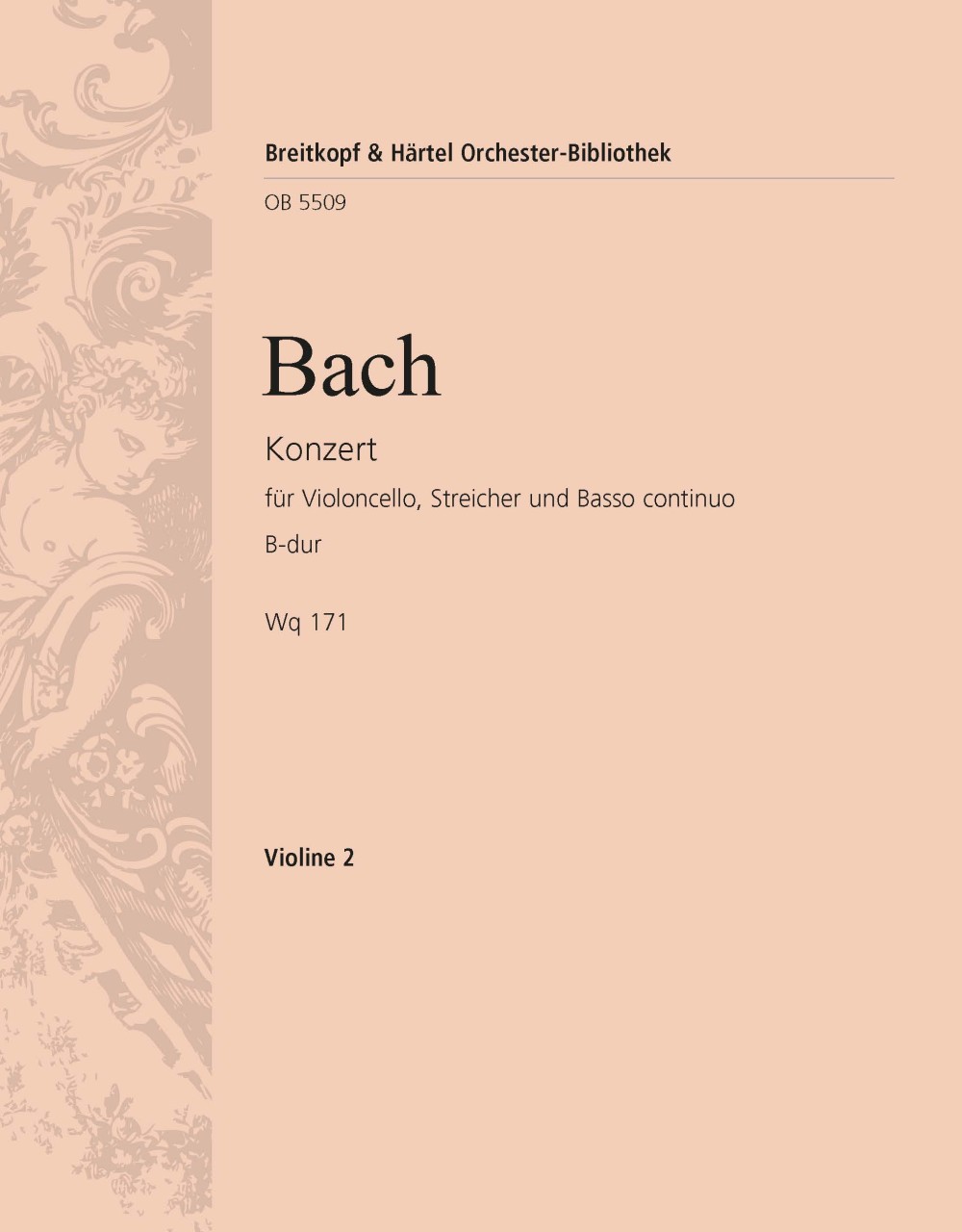 Front Cover Image Konzert für Violoncello und Orchester B-Dur Wq 171