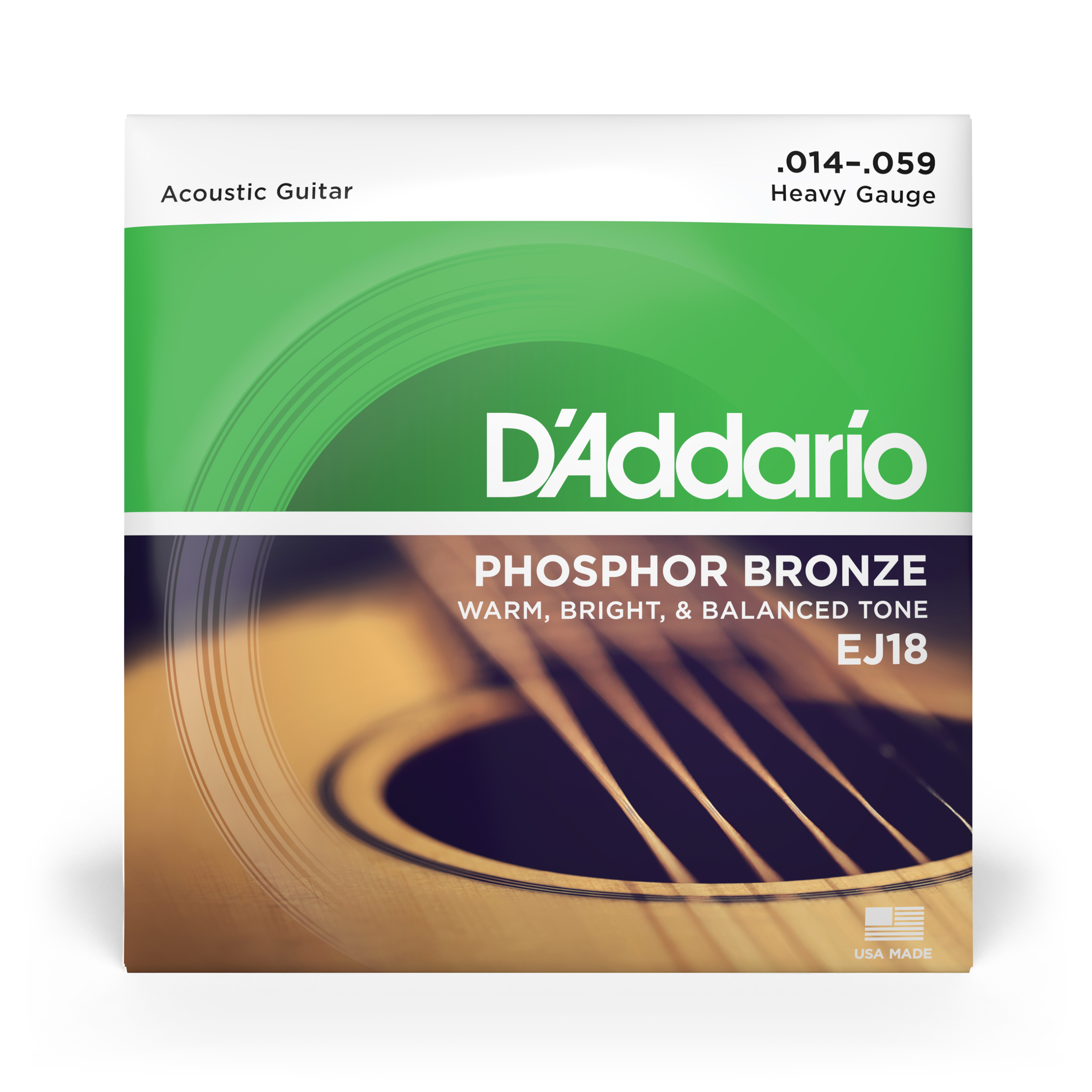 Other Cover Image D'Addario EJ18 Saiten für Akustikgitarre, Phosphorbronze, Heavy, 14-59