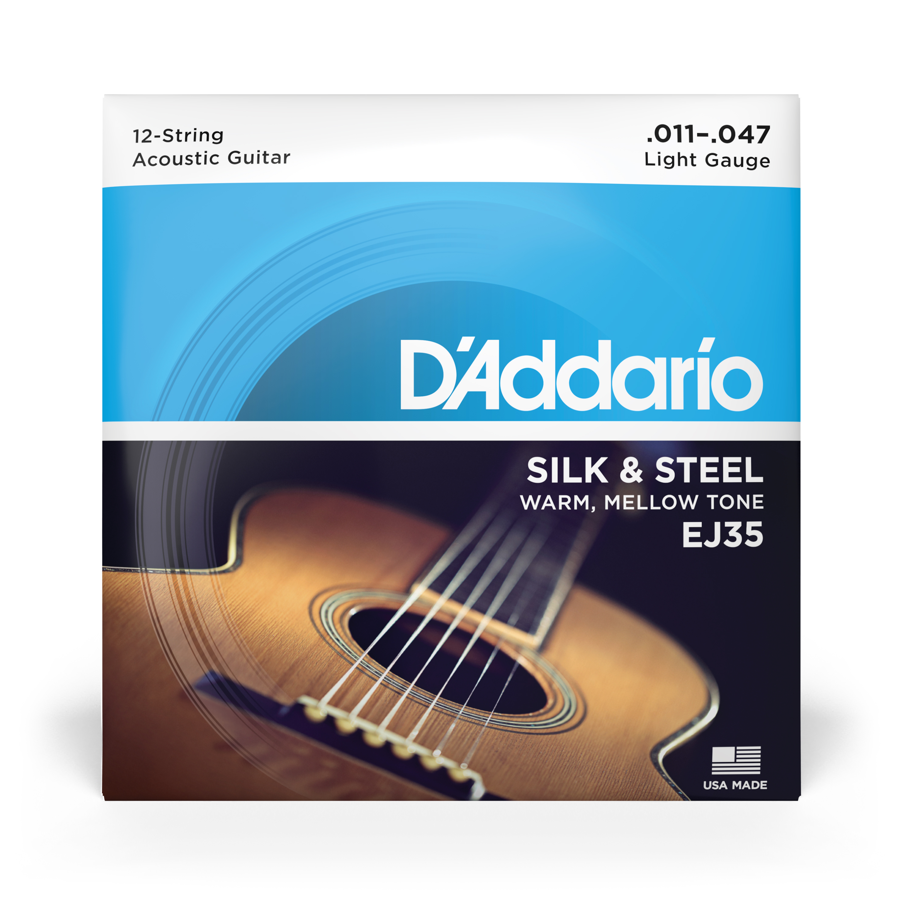 Other Cover Image D'Addario EJ35 Silk & Steel Saiten für 12-saitige Folk-Gitarre, 11-47