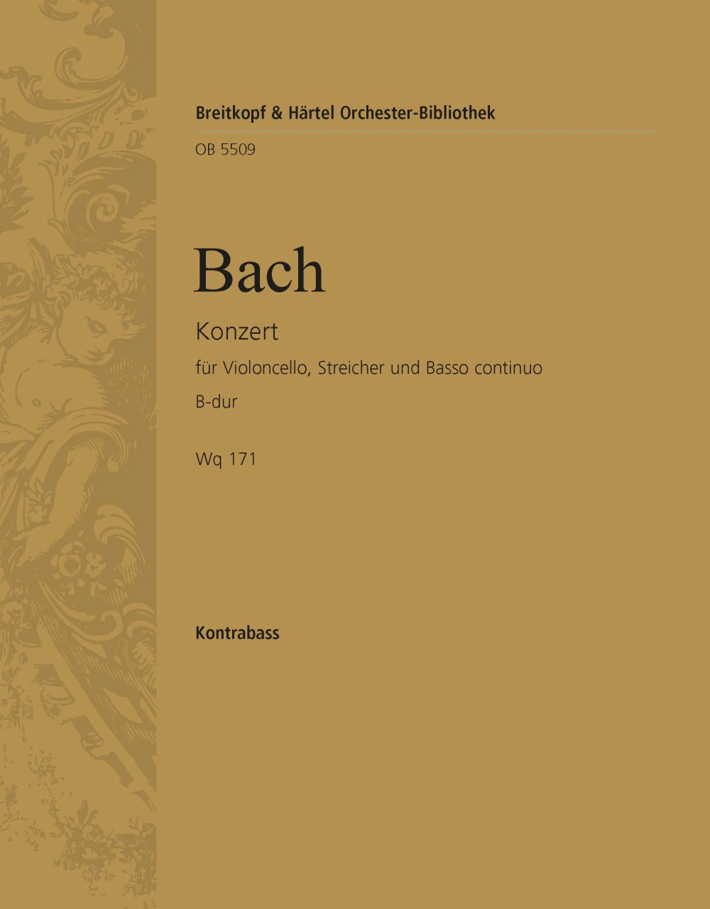 Front Cover Image Konzert für Violoncello und Orchester B-Dur Wq 171
