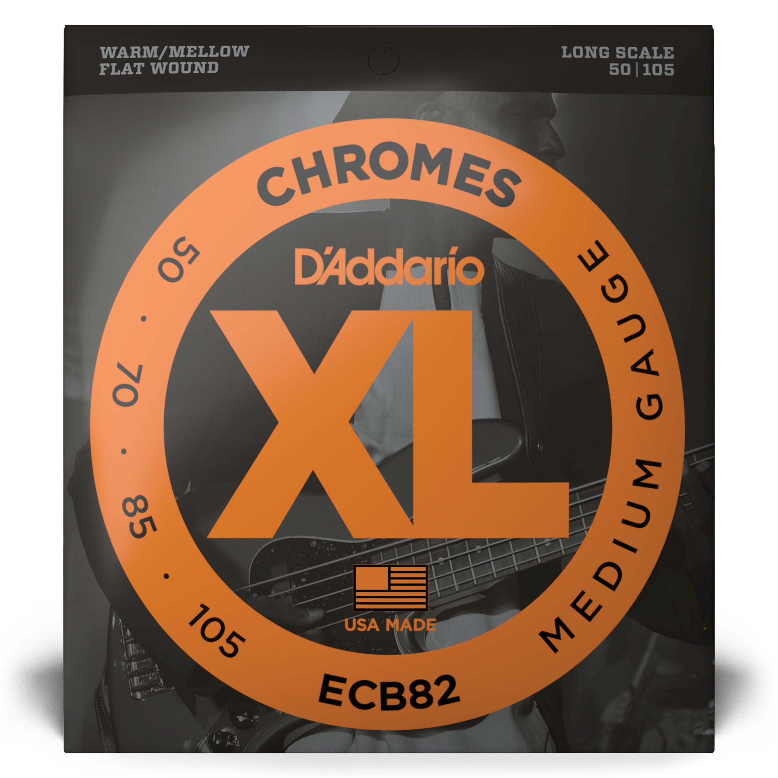 Other Cover Image D'Addario ECB82 Chromes Saiten für Bassgitarre, Medium, 50-105, Long Scale