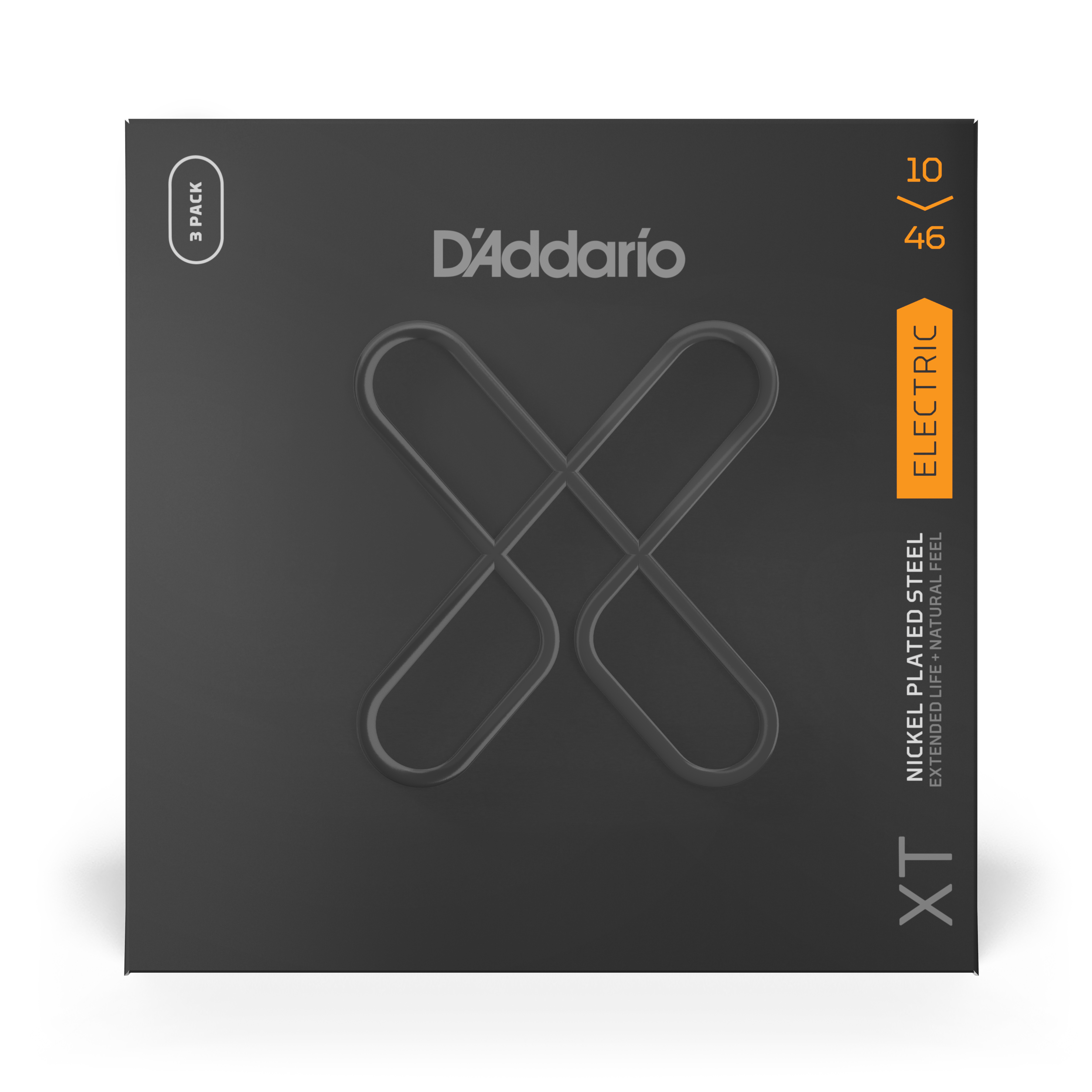 Other Cover Image D'Addario XTE1046, vernickelte XT Stahlsaite für E-Gitarre, Regular Light, 10-46, 3 Sätze 