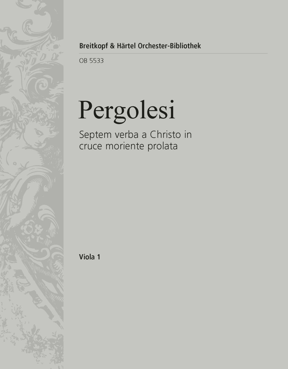 Front Cover Image Septem verba a Christo in cruce moriente prolata