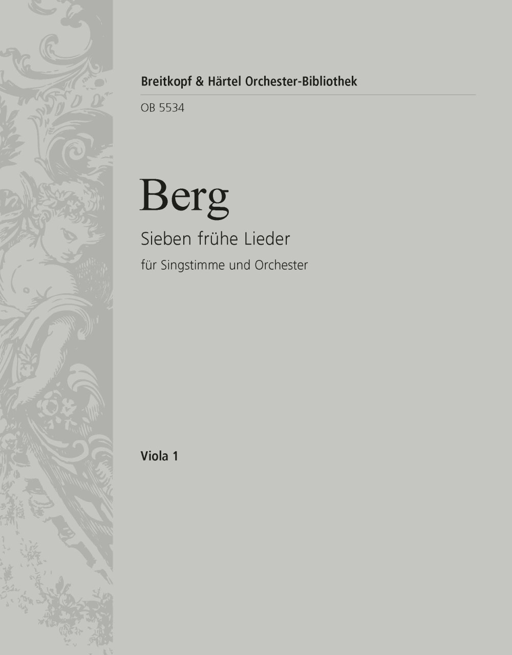 Front Cover Image 7 frühe Lieder