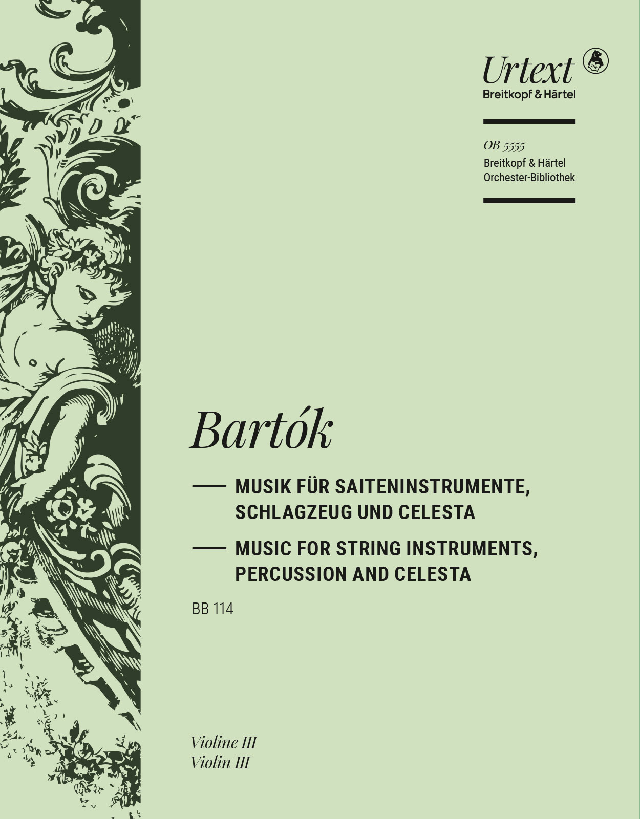 Front Cover Image Musik für Saiteninstrumente, Schlagzeug und Celesta BB 114