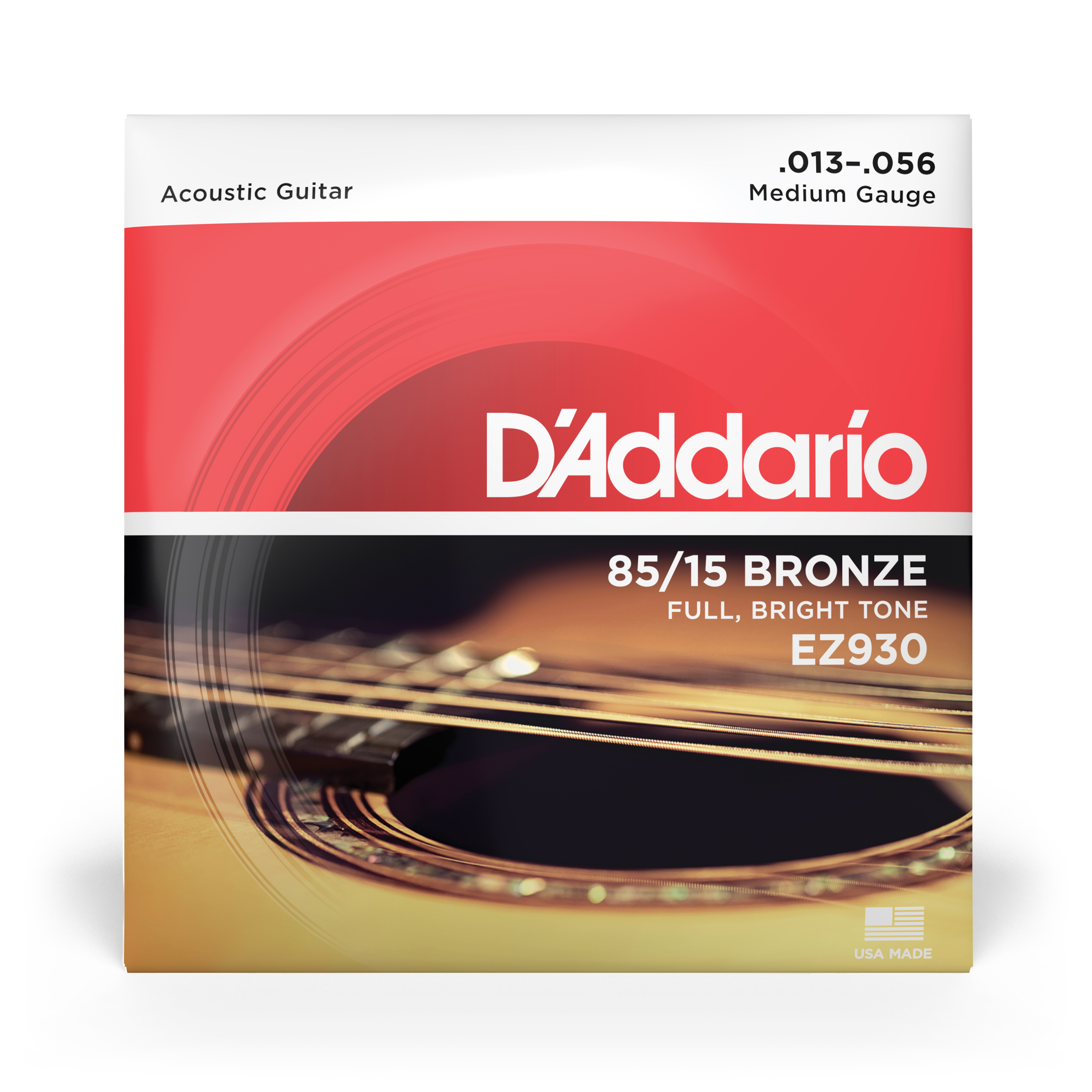 Other Cover Image D'Addario EZ930 Saiten für Akustikgitarre, 85/15 Bronze, Medium, 13-56