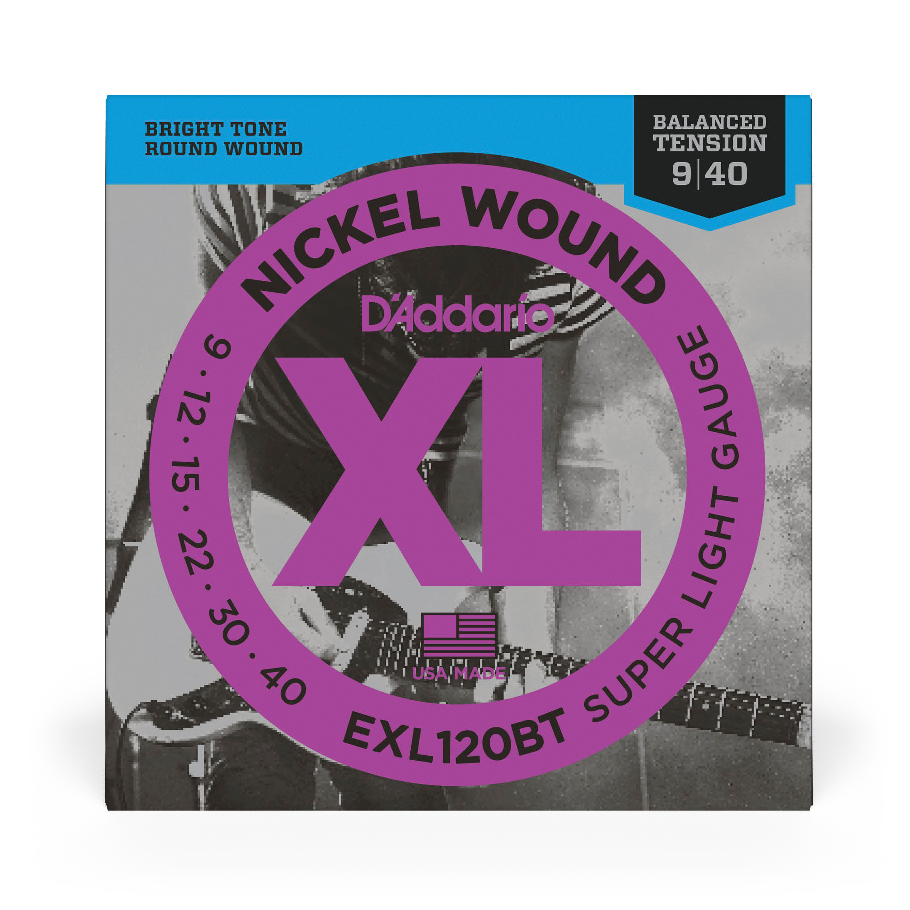 Other Cover Image D'Addario EXL120BT Saiten für E-Gitarre, mit Nickel umsponnen, ausgewogene Spannung, Super Light, 9-40