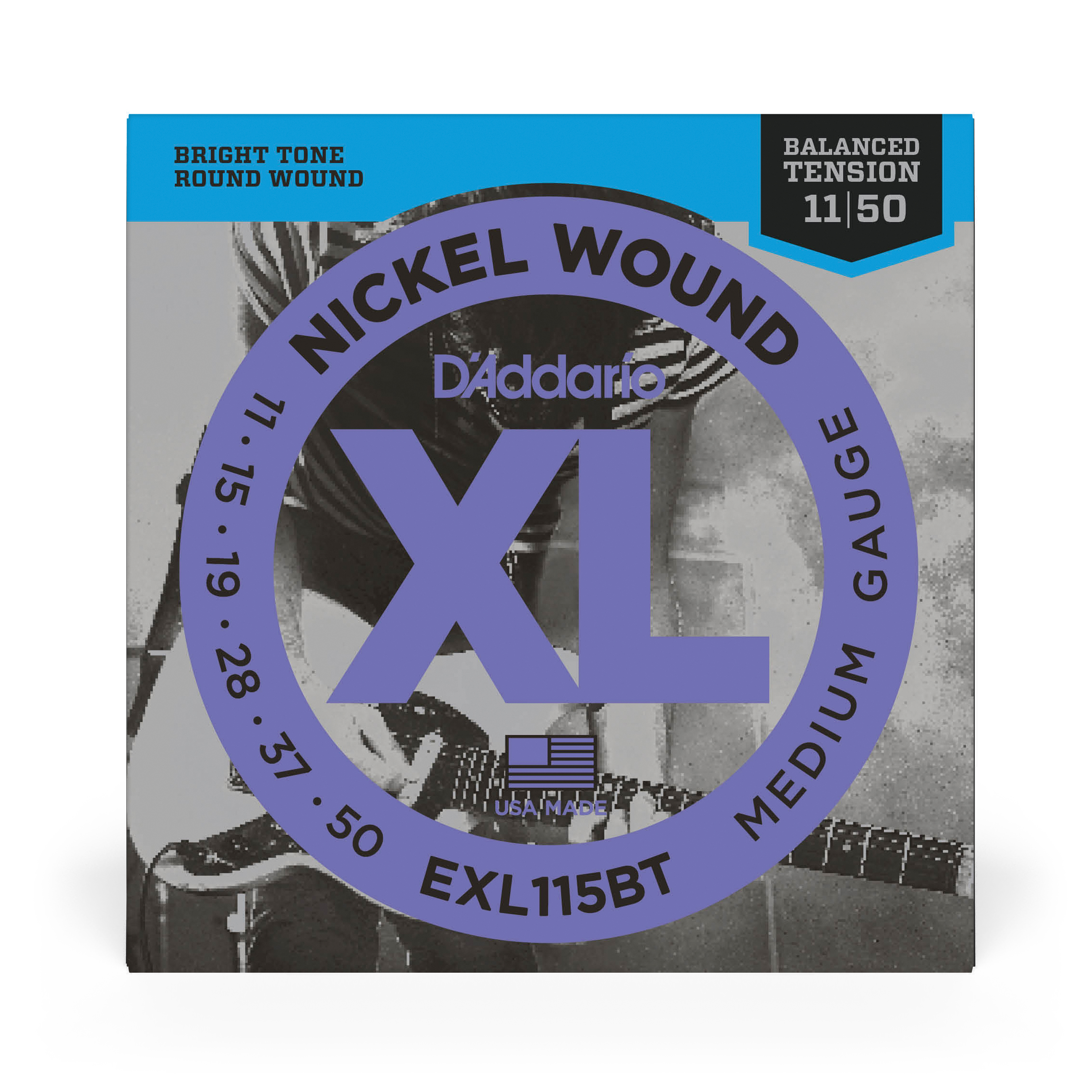 Other Cover Image D'Addario EXL115BT Saiten für E-Gitarre, mit Nickel umsponnen, ausgewogene Spannung, Medium, 11-50