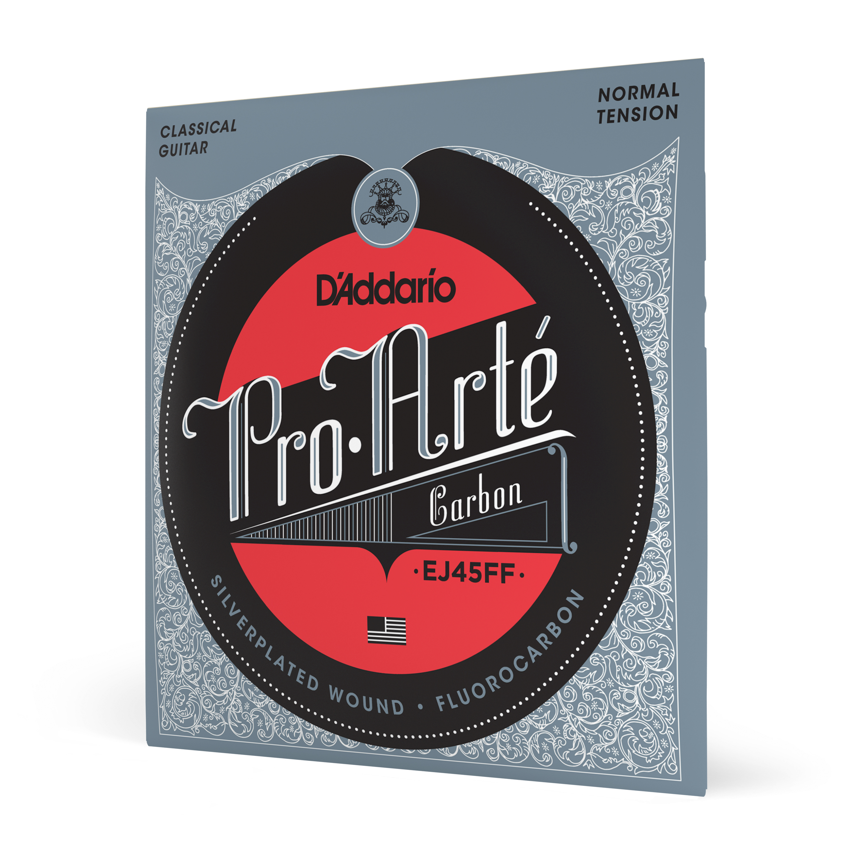 Front Cover Image D'Addario EJ45FF ProArte Carbon Classical Guitar Strings, Dynacore Basses, Normal Tension