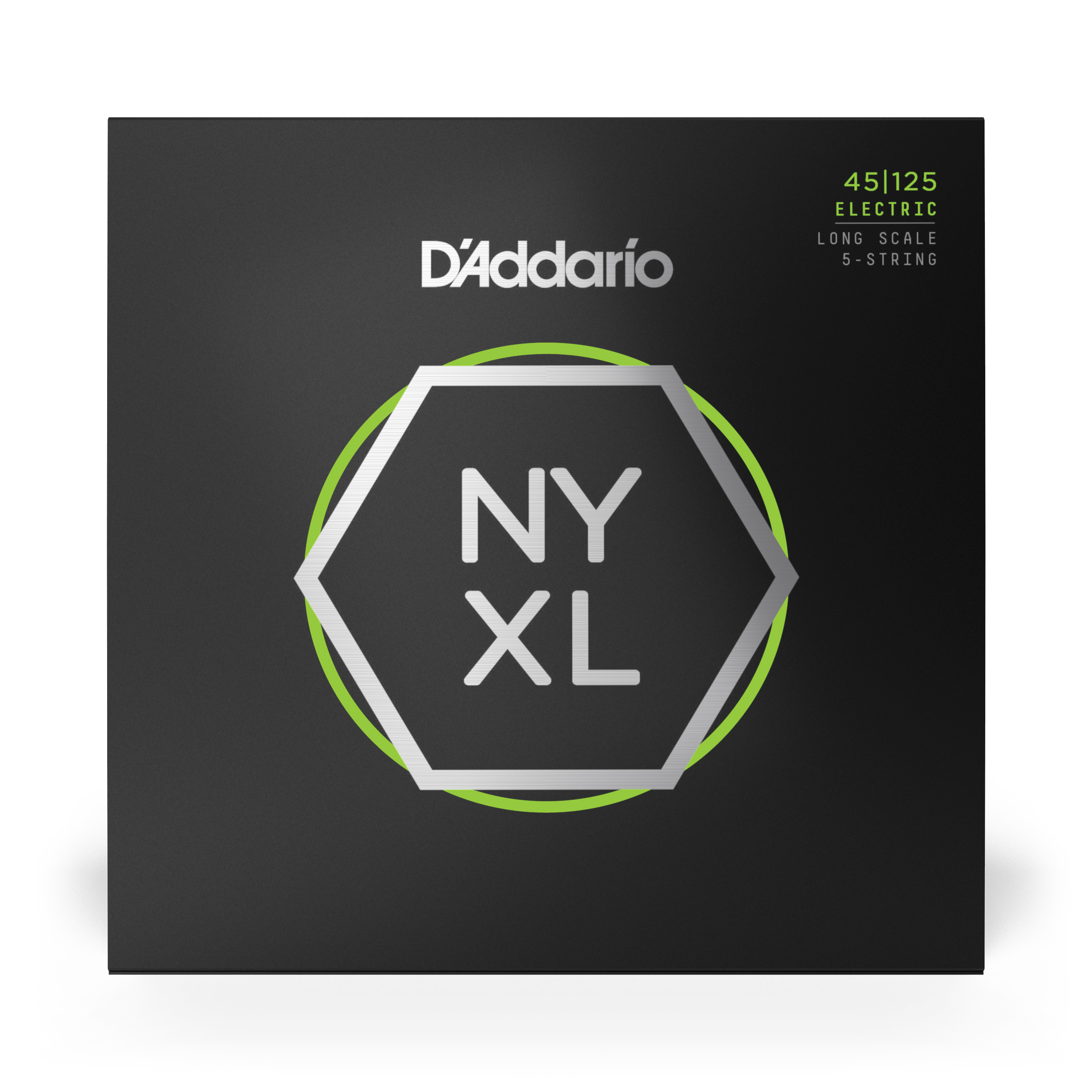 Other Cover Image D'Addario NYXL45125 mit vernickeltem Draht umsponnene Saiten für 5-saitige Bassgitarren, leichte Spannung hohe Saiten, mittlere Spannung tiefe Saiten, 45-125, volle Größe