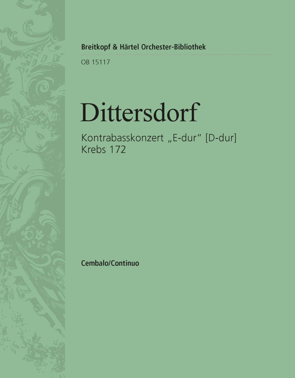 Front Cover Image Kontrabasskonzert „E-dur“ (D-dur) Krebs 172