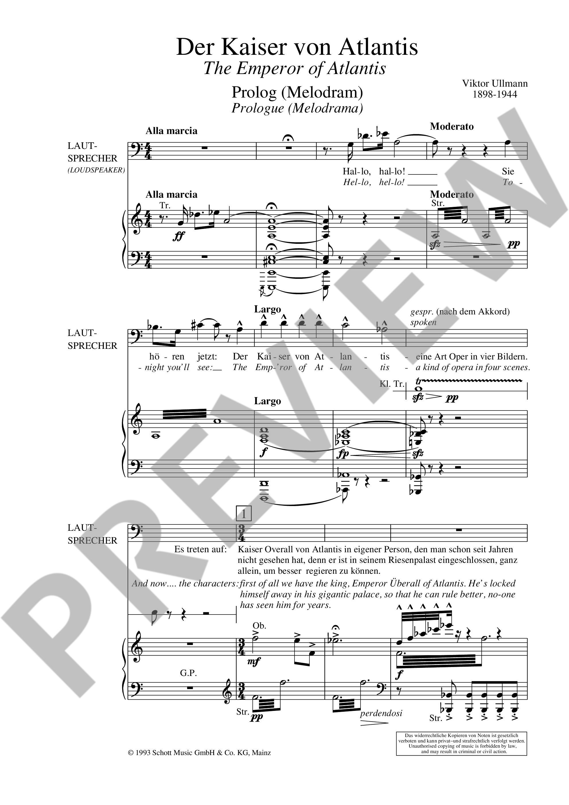 Other Cover Image Der Kaiser von Atlantis op. 49b
