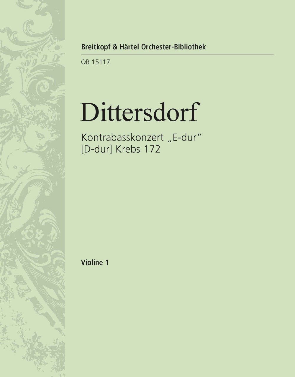Front Cover Image Kontrabasskonzert „E-dur“ (D-dur) Krebs 172