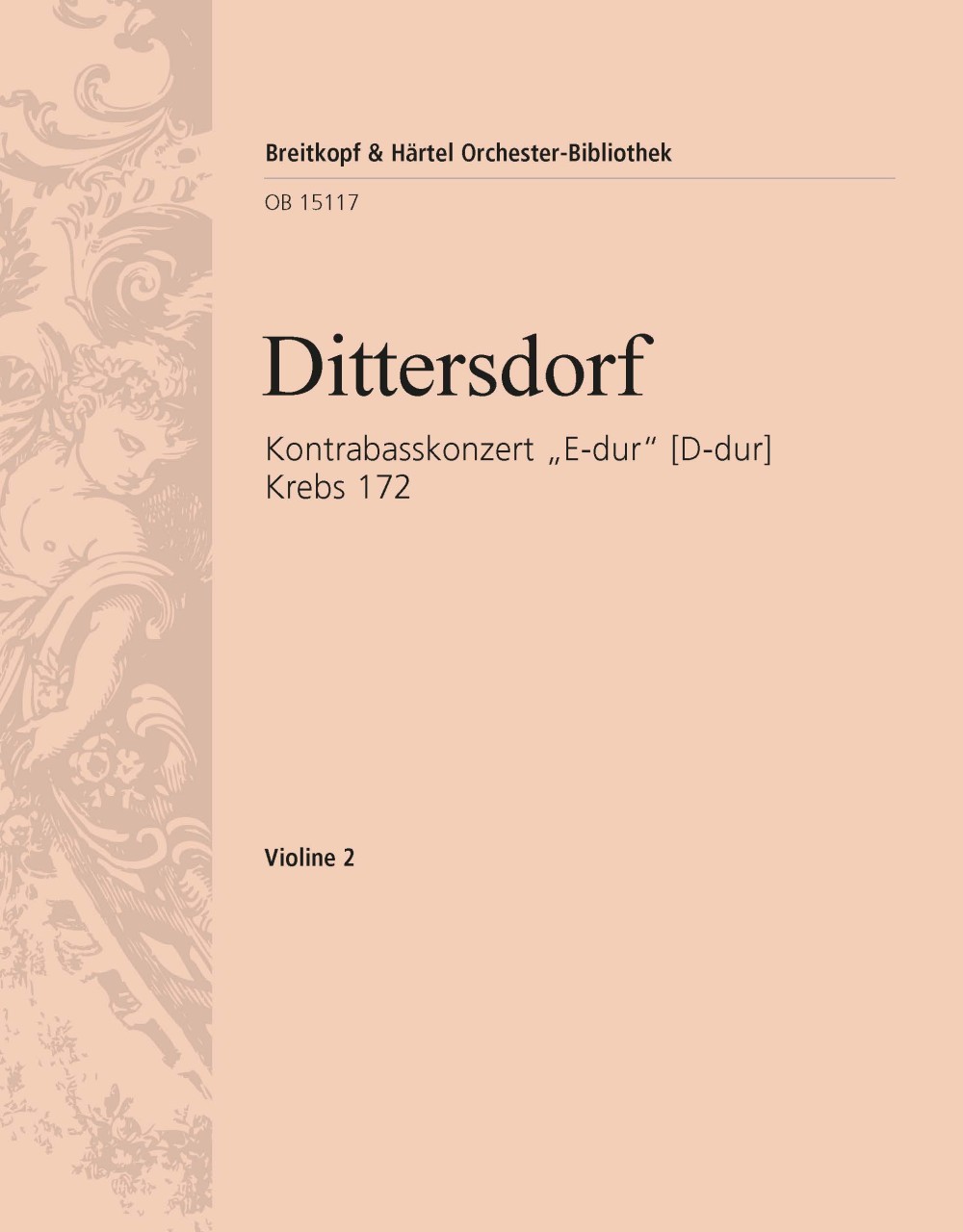 Front Cover Image Kontrabasskonzert „E-dur“ (D-dur) Krebs 172