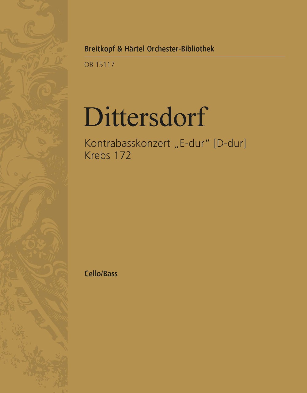 Front Cover Image Kontrabasskonzert „E-dur“ (D-dur) Krebs 172