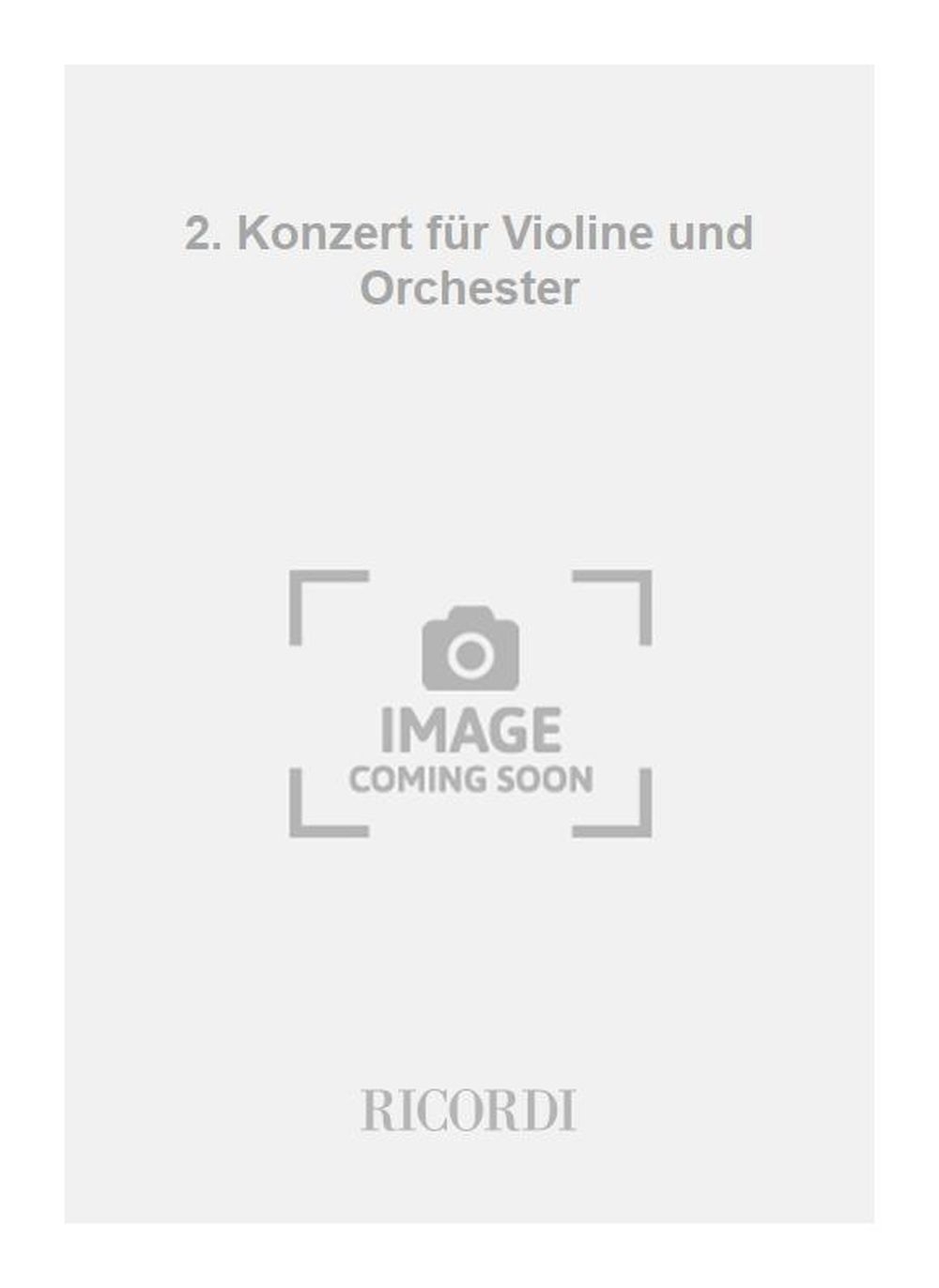 Front Cover Image 2. Konzert für Violine und Orchester