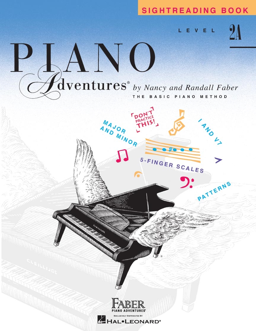 Front Cover Image Piano Adventures Level 2A – Sightreading Book