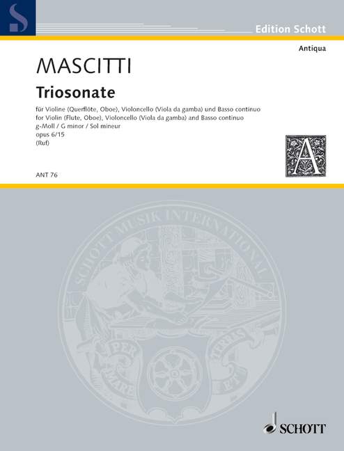 Front Cover Image Triosonate g-Moll op. 6/15 