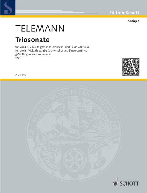 Front Cover Image Triosonate g-Moll 