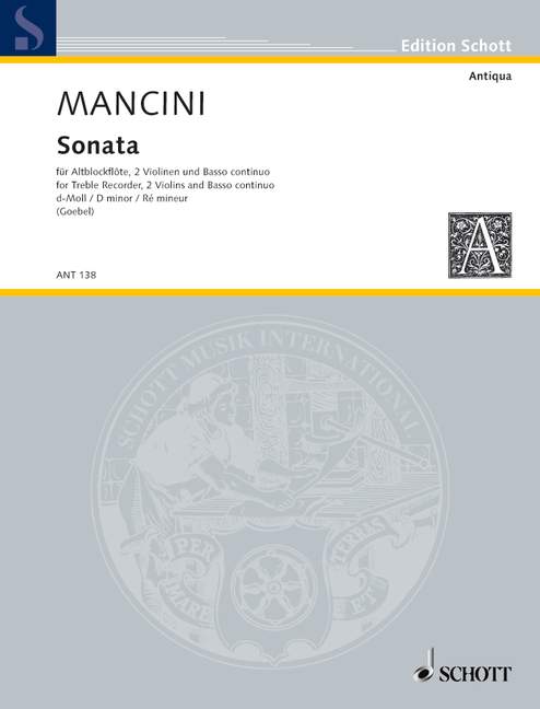 Front Cover Image Sonata d-Moll 