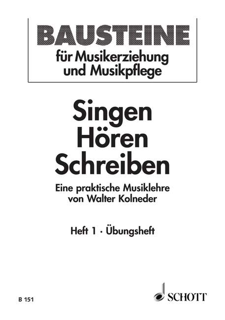 Front Cover Image Singen - Hören - Schreiben Heft 1