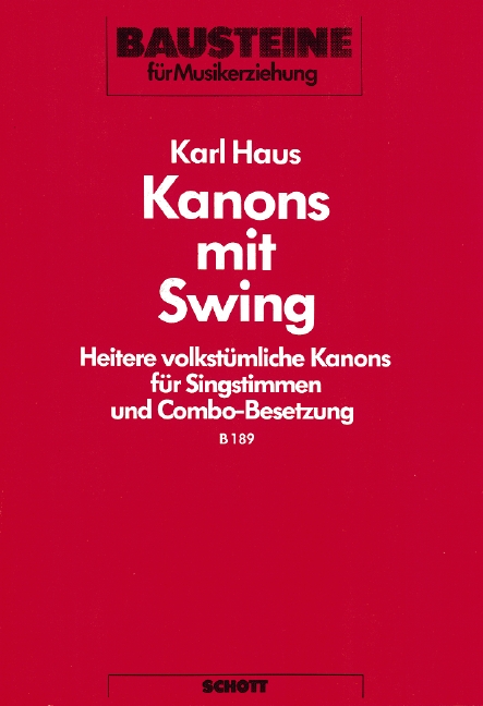 Front Cover Image Kanons mit Swing 