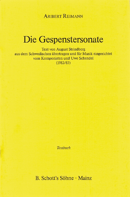 Front Cover Image Die Gespenstersonate 
