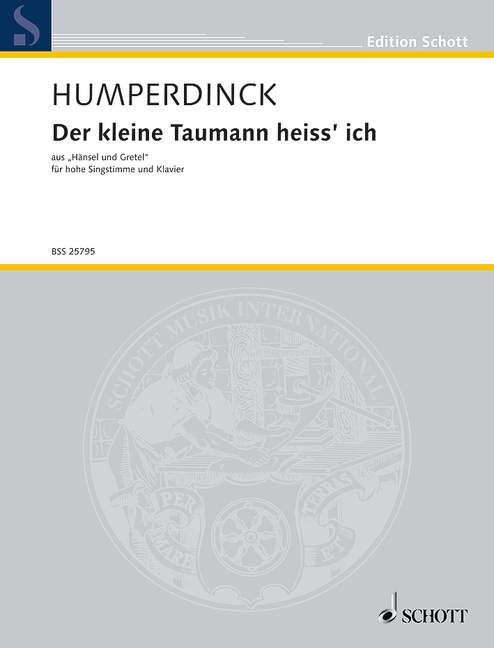 Front Cover Image Lied des Taumännchens 