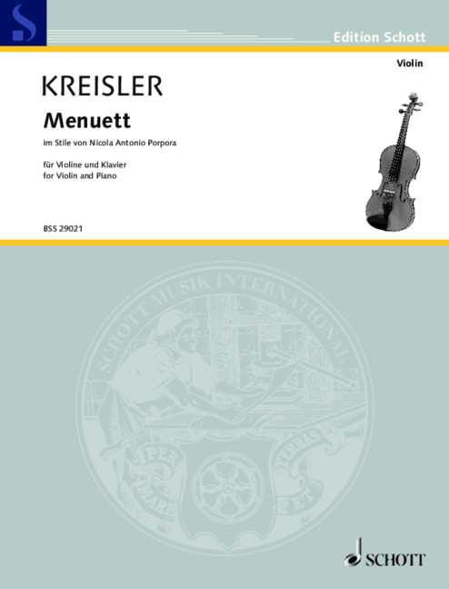 Other Cover Image Menuett im Stile von Nicola Antonio Porpora Nr. 3