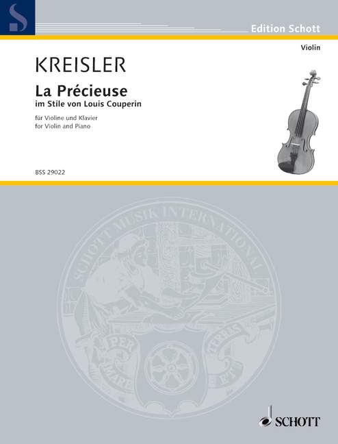 Front Cover Image La Précieuse im Stile von Louis Couperin Nr. 4