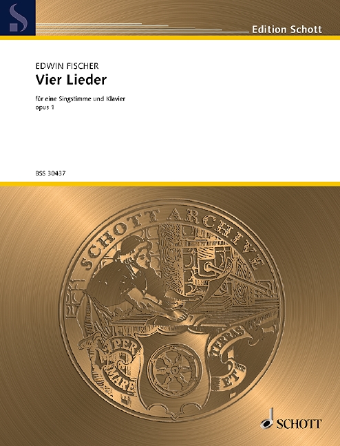 Front Cover Image 4 Lieder op. 1 