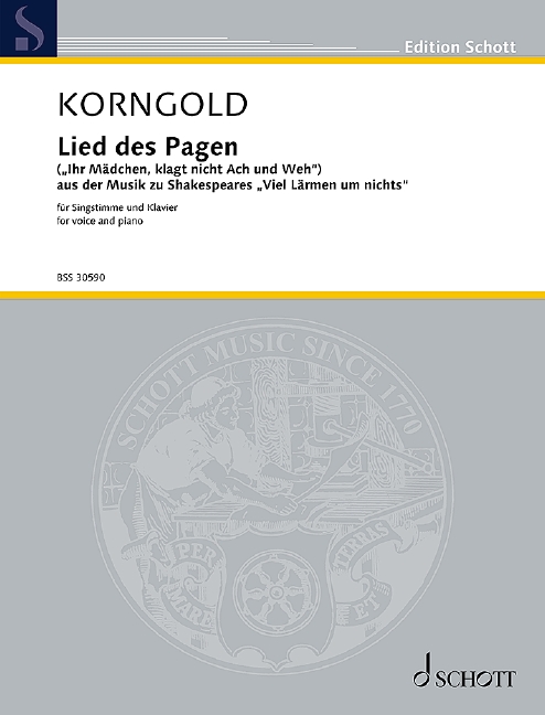 Front Cover Image Lied des Pagen op. 11 