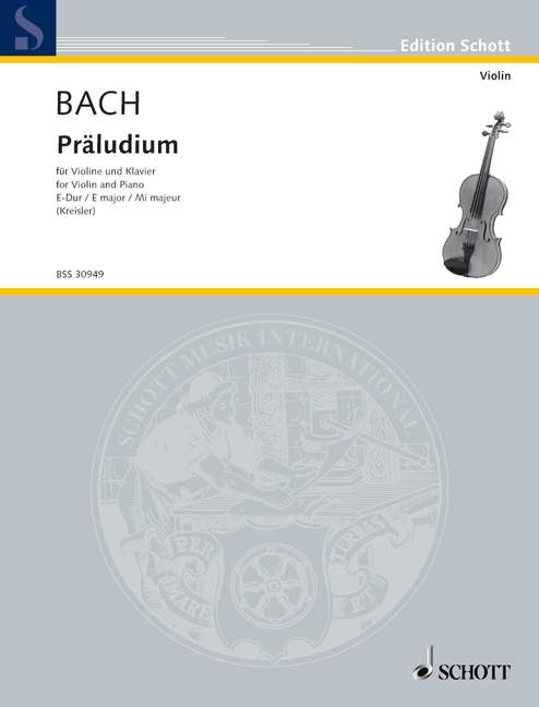 Front Cover Image Präludium E-Dur BWV 1006 Nr. 1