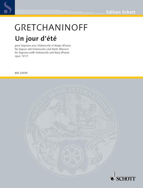 Front Cover Image Un jour d'été op. 131/1 