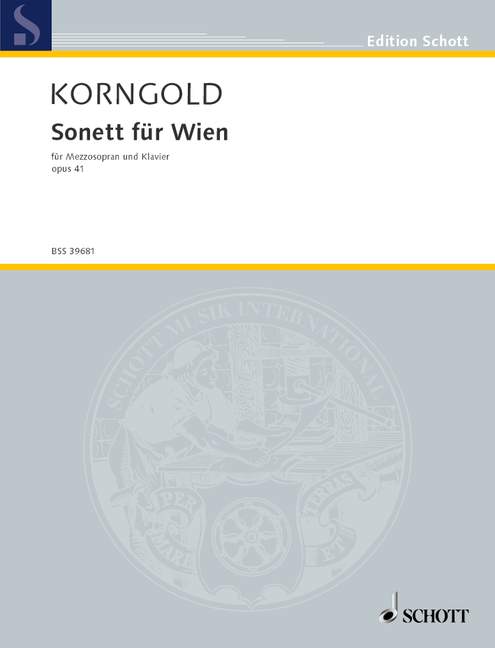 Front Cover Image Sonett für Wien op. 41 