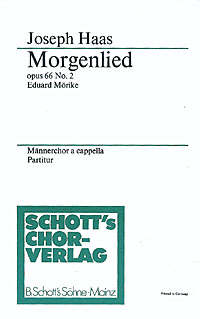 Front Cover Image Morgenlied op. 66/2 