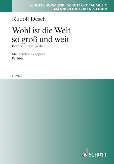 Front Cover Image Wohl ist die Welt so groß und weit 