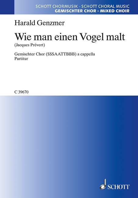 Front Cover Image Fünf Chöre GeWV 20 