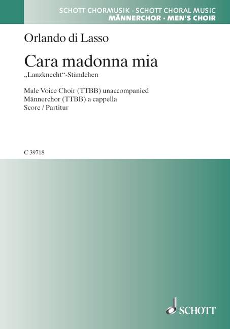 Front Cover Image Cara madonna mia - Matona mia cara 