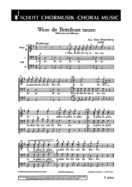Front Cover Image Wenn die Bettelleute tanzen 