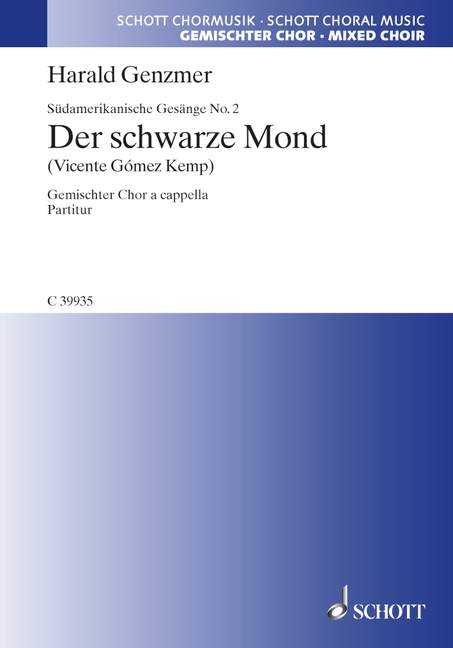 Front Cover Image Südamerikanische Gesänge GeWV 21 