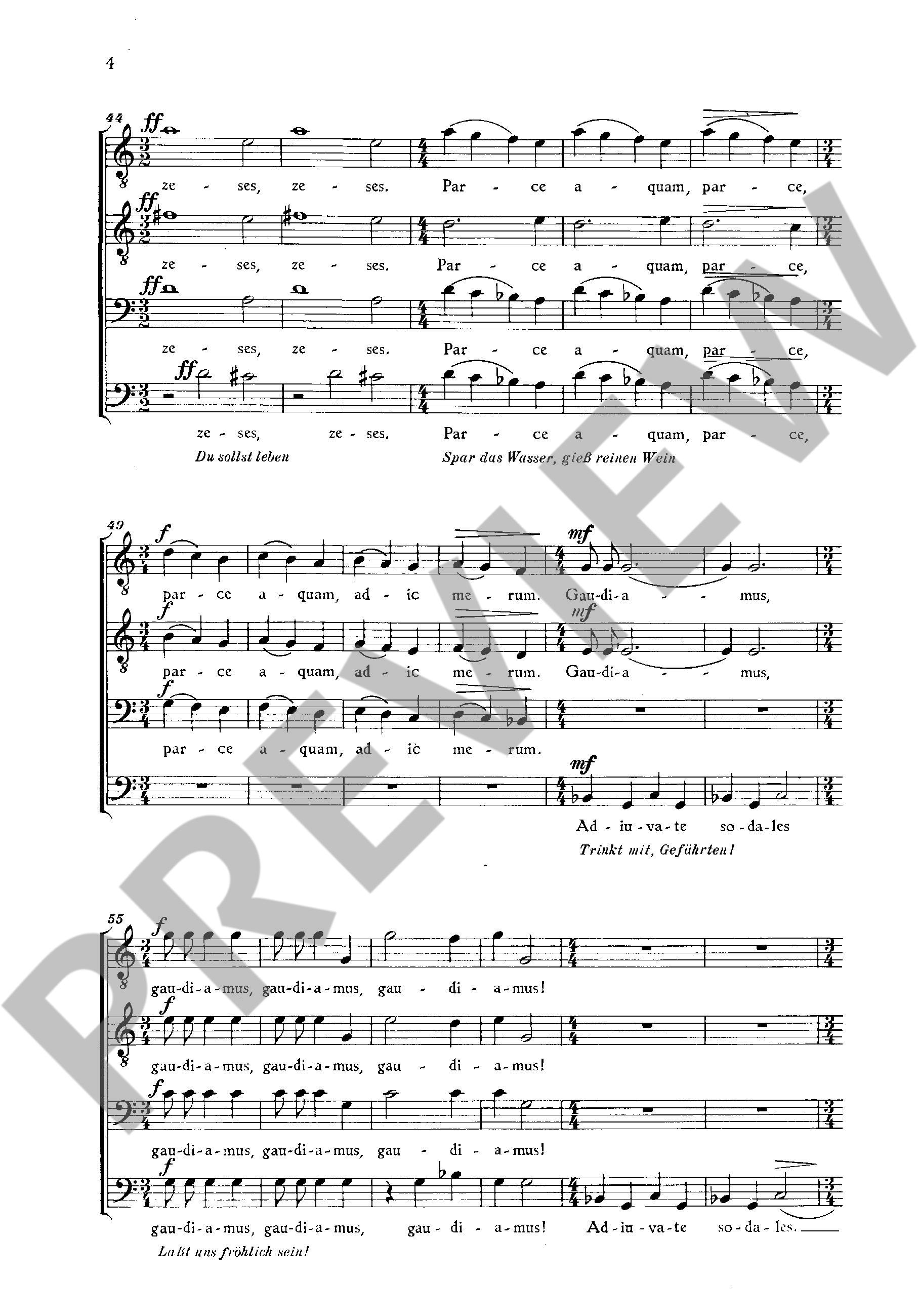 Other Cover Image Drei Chorlieder vom Wein GeWV 53 