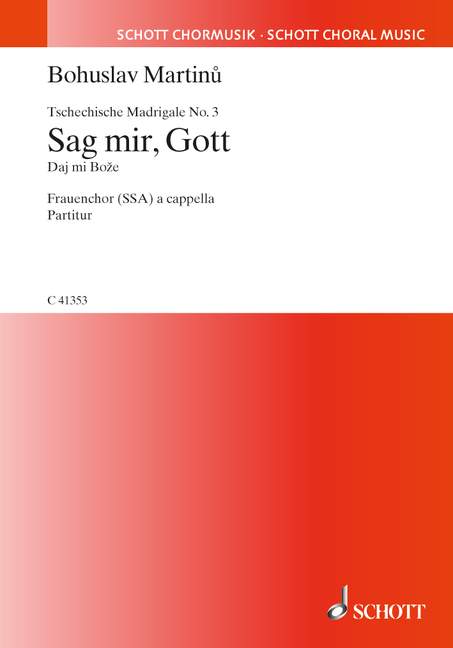 Front Cover Image Tschechische Madrigale · ?eské madrigaly 