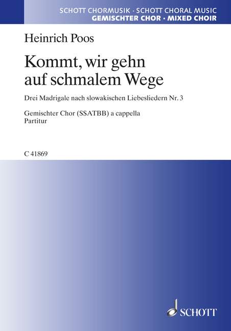 Front Cover Image Drei Madrigale 
