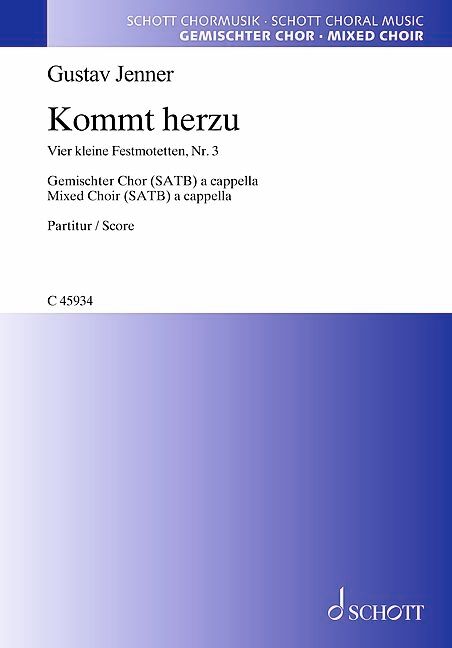 Front Cover Image Vier kleine Festmotetten 