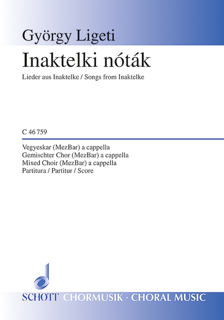 Front Cover Image Inaktelki nóták 