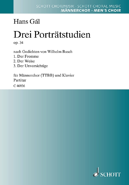 Front Cover Image Drei Porträtstudien op. 34 